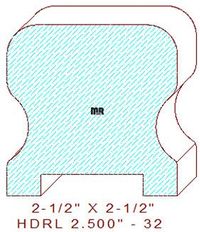 Handrail 2-1/2" - 32 Handrail 2-1/2" - 32