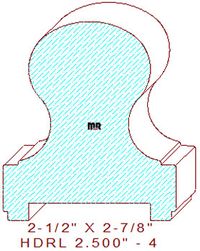 Handrail 2-1/2" - 4 Handrail 2-1/2" - 4