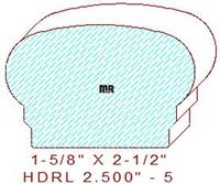 Handrail 2-1/2" - 5 Handrail 2-1/2" - 5
