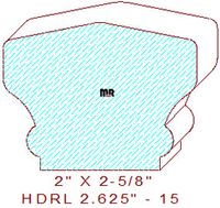Handrail 2-5/8" - 15 Handrail 2-5/8" - 15