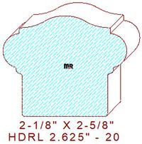 Handrail 2-5/8" - 20 Handrail 2-5/8" - 20