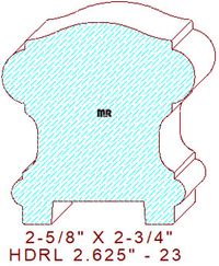 6900 Handrail 2-5/8" - 23 6900 Handrail 2-5/8" - 23