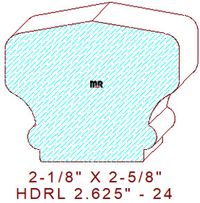 Handrail 2-5/8" - 24 Handrail 2-5/8" - 24