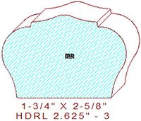Handrail 2-5/8" - 3 Handrail 2-5/8" - 3