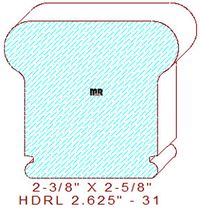 Handrail 2-5/8" - 31 Handrail 2-5/8" - 31