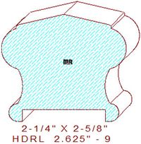 6310 Handrail 2-5/8" - 9 6310 Handrail 2-5/8" - 9