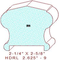 6310 Handrail 2-5/8" - 9