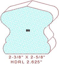 6510 Handrail 2-5/8" 6510 Handrail 2-5/8"