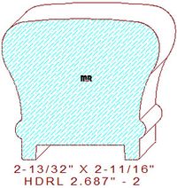 Handrail 2-11/16" - 2 Handrail 2-11/16" - 2