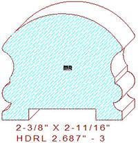 Handrail 2-11/16" - 3 Handrail 2-11/16" - 3