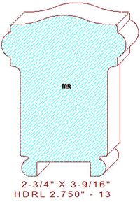 Handrail 2-3/4" - 13 Handrail 2-3/4" - 13