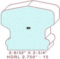 Handrail 2-3/4" - 15 Handrail 2-3/4" - 15
