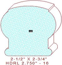 Handrail 2-3/4" - 16 Handrail 2-3/4" - 16