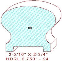 Handrail 2-3/4" - 24 Handrail 2-3/4" - 24