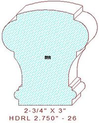 Handrail 2-3/4" - 26 Handrail 2-3/4" - 26
