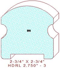 Handrail 2-3/4" - 3 Handrail 2-3/4" - 3