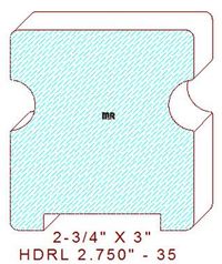 Handrail 2-3/4" - 35 Handrail 2-3/4" - 35