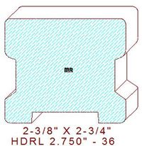 Handrail 2-3/4" - 36 Handrail 2-3/4" - 36