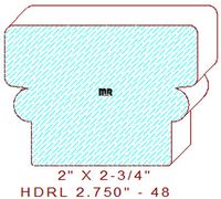 Handrail 2-3/4" - 48 Handrail 2-3/4" - 48