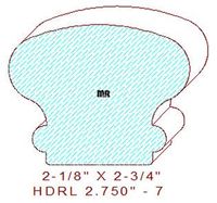 Handrail 2-3/4" - 7 Handrail 2-3/4" - 7