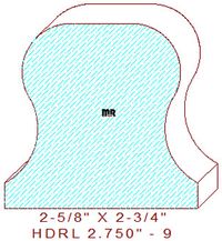 Handrail 2-3/4" - 9 Handrail 2-3/4" - 9