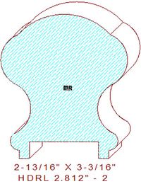 Handrail 2-13/16" - 2 Handrail 2-13/16" - 2