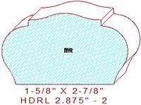 Handrail 2-7/8" - 2 Handrail 2-7/8" - 2