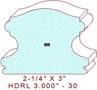 6400 Handrail 3" - 30 6400 Handrail 3" - 30