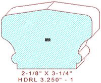 6701 Handrail 3-1/4" - 1 6701 Handrail 3-1/4" - 1