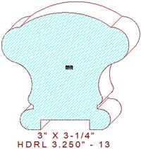 Handrail 3-1/4" - 13 Handrail 3-1/4" - 13