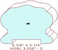 Handrail 3-1/4" - 2 Handrail 3-1/4" - 2