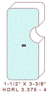 Handrail 3-3/8" - 4 Handrail 3-3/8" - 4