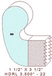 Handrail 3-1/2" - 22