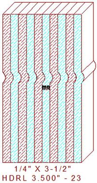 Handrail 3-1/2" - 23 Handrail 3-1/2" - 23