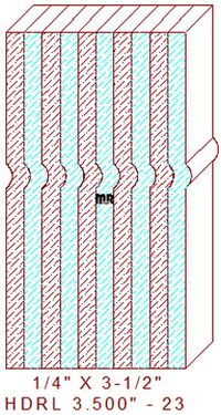 Handrail 3-1/2" - 23