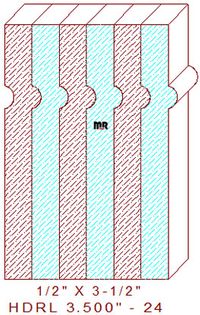 Handrail 3-1/2" - 24 Handrail 3-1/2" - 24