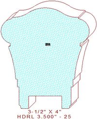 Handrail 3-1/2" - 25 Handrail 3-1/2" - 25