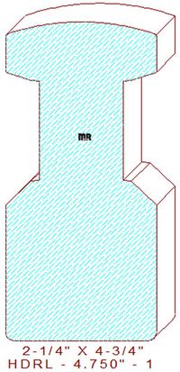 Handrail 4-3/4" - 1 Handrail 4-3/4" - 1