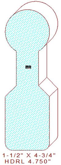 Handrail 4-3/4" Handrail 4-3/4"