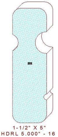 Handrail 5"- 16 Handrail 5"- 16