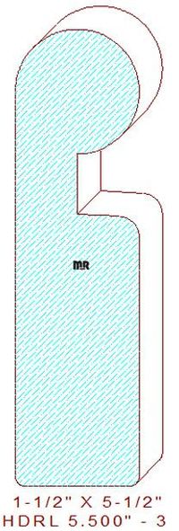 Handrail 5-1/2" - 3 Handrail 5-1/2" - 3