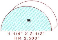 2-1/2" Half Round 2-1/2" Half Round
