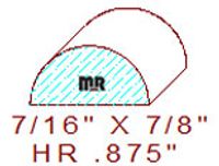7/8" Half Round 7/8" Half Round