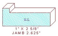 Door Jamb 2-5/8" Door Jamb 2-5/8"
