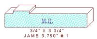 Door Jamb 3-3/4" - 1 Door Jamb 3-3/4" - 1
