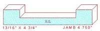 Door Jamb 4-3/4" Door Jamb 4-3/4"