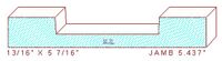 Door Jamb 5-7/16" Door Jamb 5-7/16"