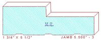 Door Jamb 5-1/2" - 3 Door Jamb 5-1/2" - 3