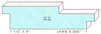 Door Jamb 6" - 1 Door Jamb 6" - 1