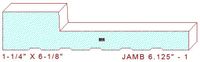Door Jamb 6-1/8" - 1 Door Jamb 6-1/8" - 1